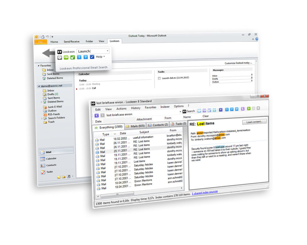 Die Beta Echtzeit-Indexierung ist momentan in der Testphase. Es indexiert Veränderungen auf dem Computer, z.B. bei einer eingehenden Mail sofort und macht sie somit direkt im Index verfügbar.