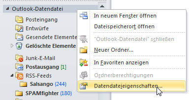 Datendateieigenschaften