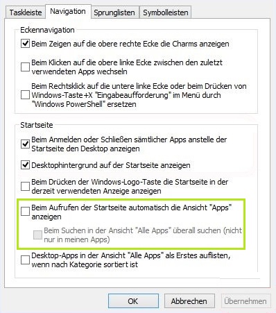 Windows 8 Navigation