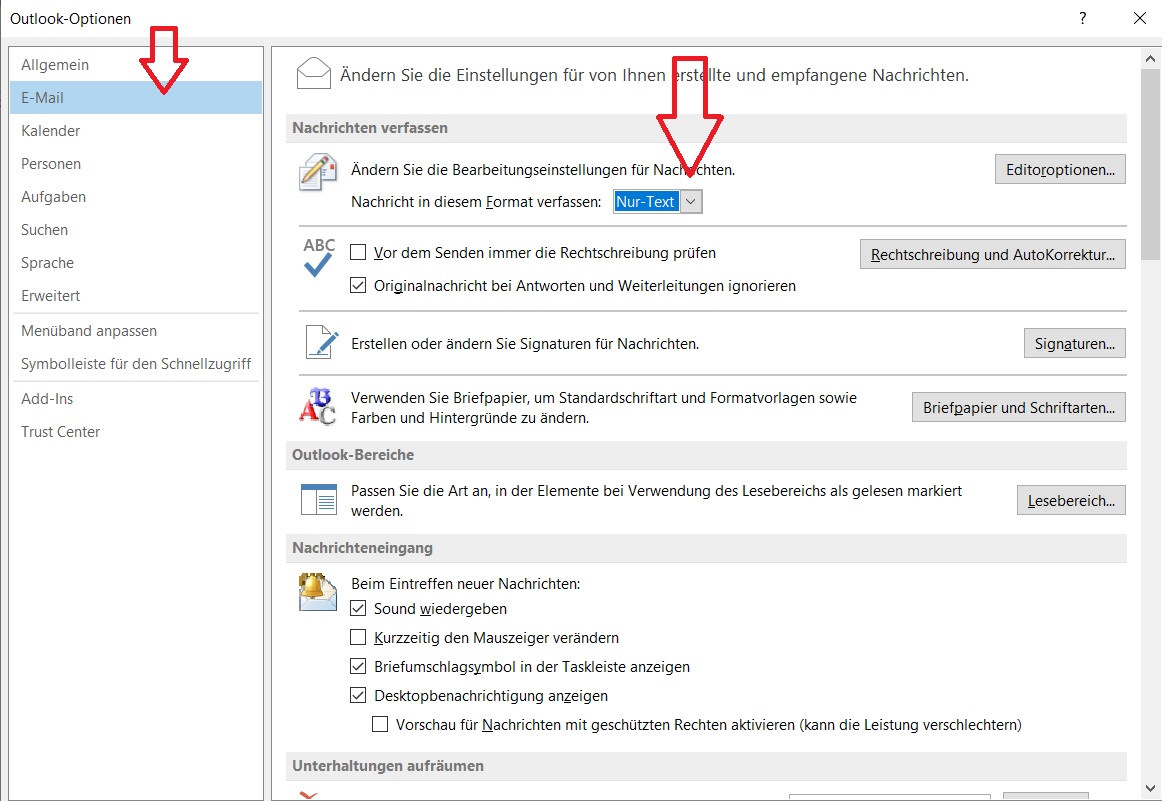 Optionen Outlook