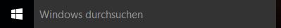 Suchfeld Windows 10