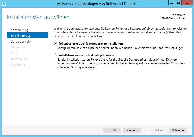 Installieren Sie den Windows Suchdienst über die Rollen und Features