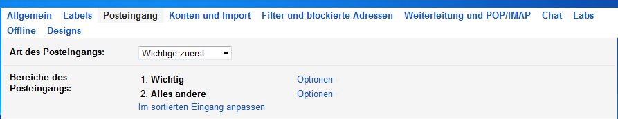 Stellen Sie in Gmail die Art des Posteingangs nach Ihrem Geschmack ein