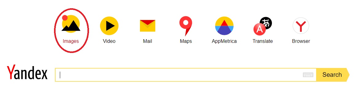Yandex Startseite