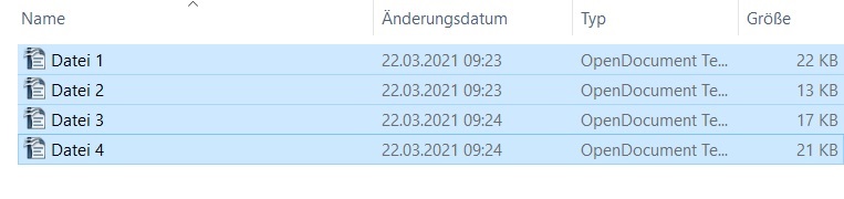 Windows alle Dateien markieren