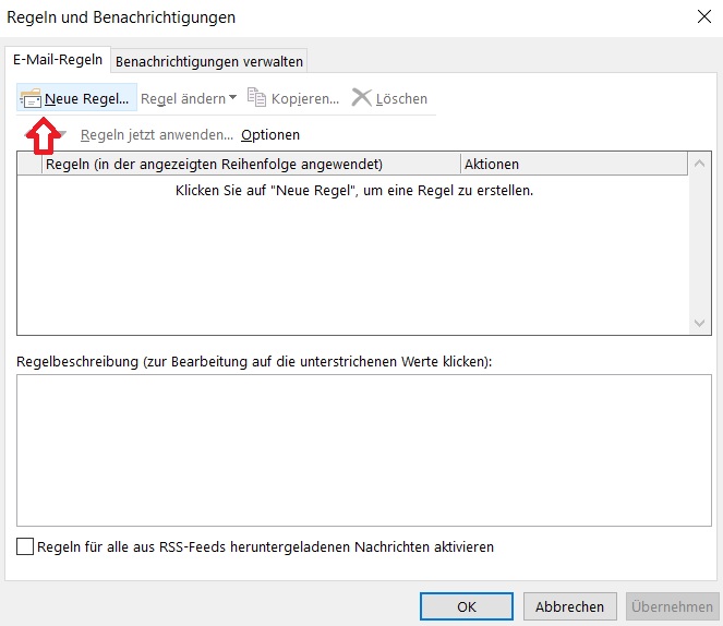Regelassistent Outlook