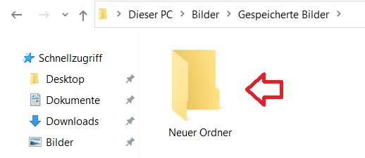 Neuer Ordner Windows