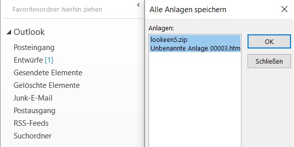 Outlook mehrere Anhänge speichern