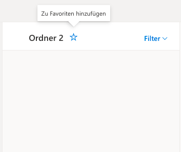 Ordner Outlook Favoriten hinzufügen