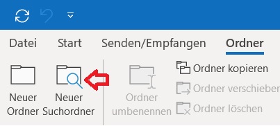 Outlook neuer Suchordner