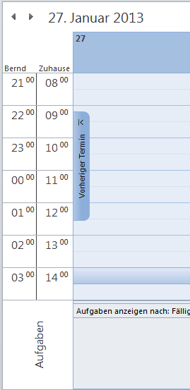 Outlook Zeitzone hinzufügen