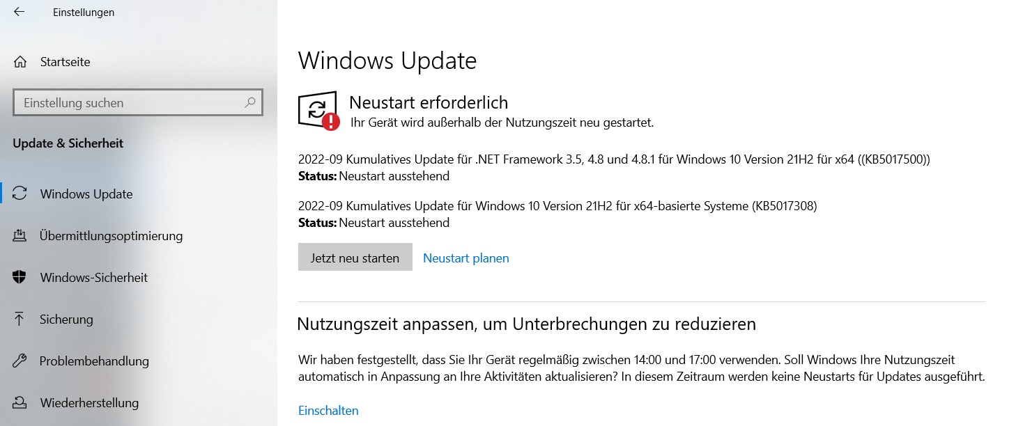 September Patchday Windows