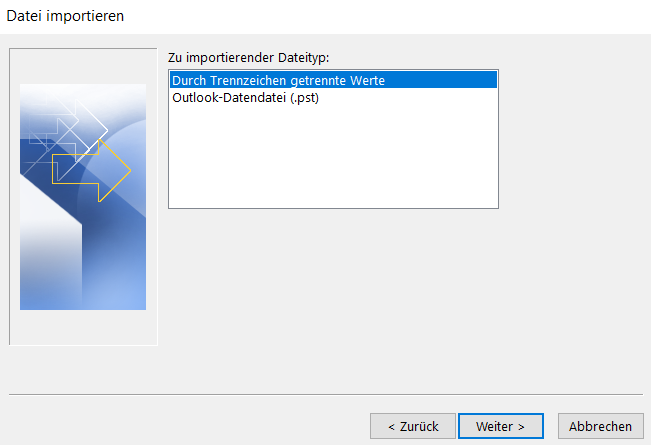 Kontakte Outlook