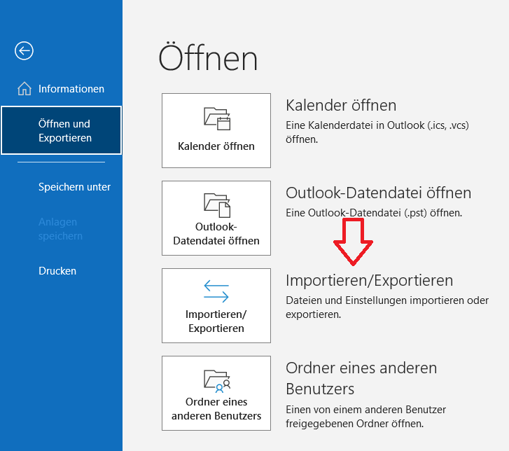 Kontakte importieren Outlook